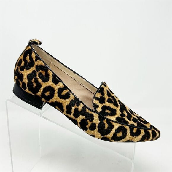Franco Sarto Women's Leopard Print Loafers Size 7M Casual Flats Pointed Toe - Picture 1 of 13